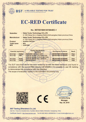 定位錨點CE認證
